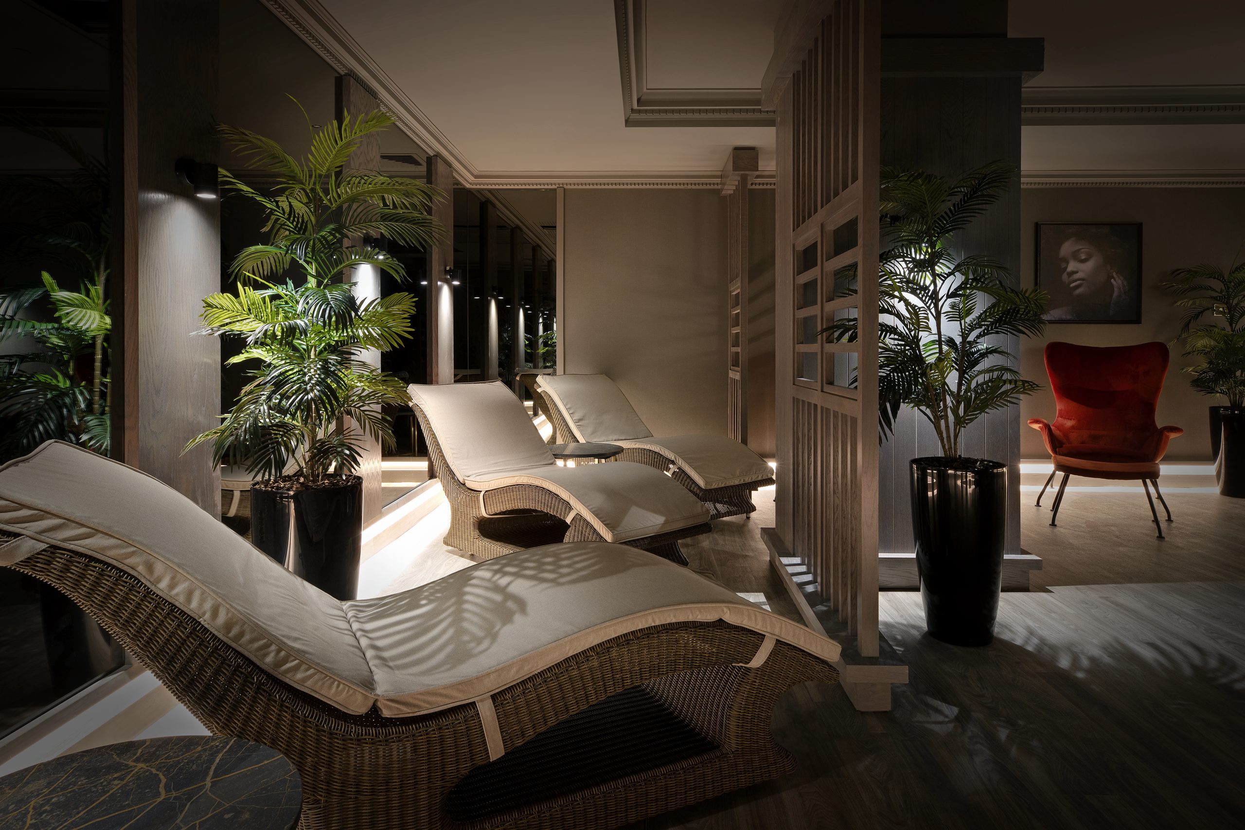 Relaxation room at Rena Spa, Leonardo Royal Hotel London City