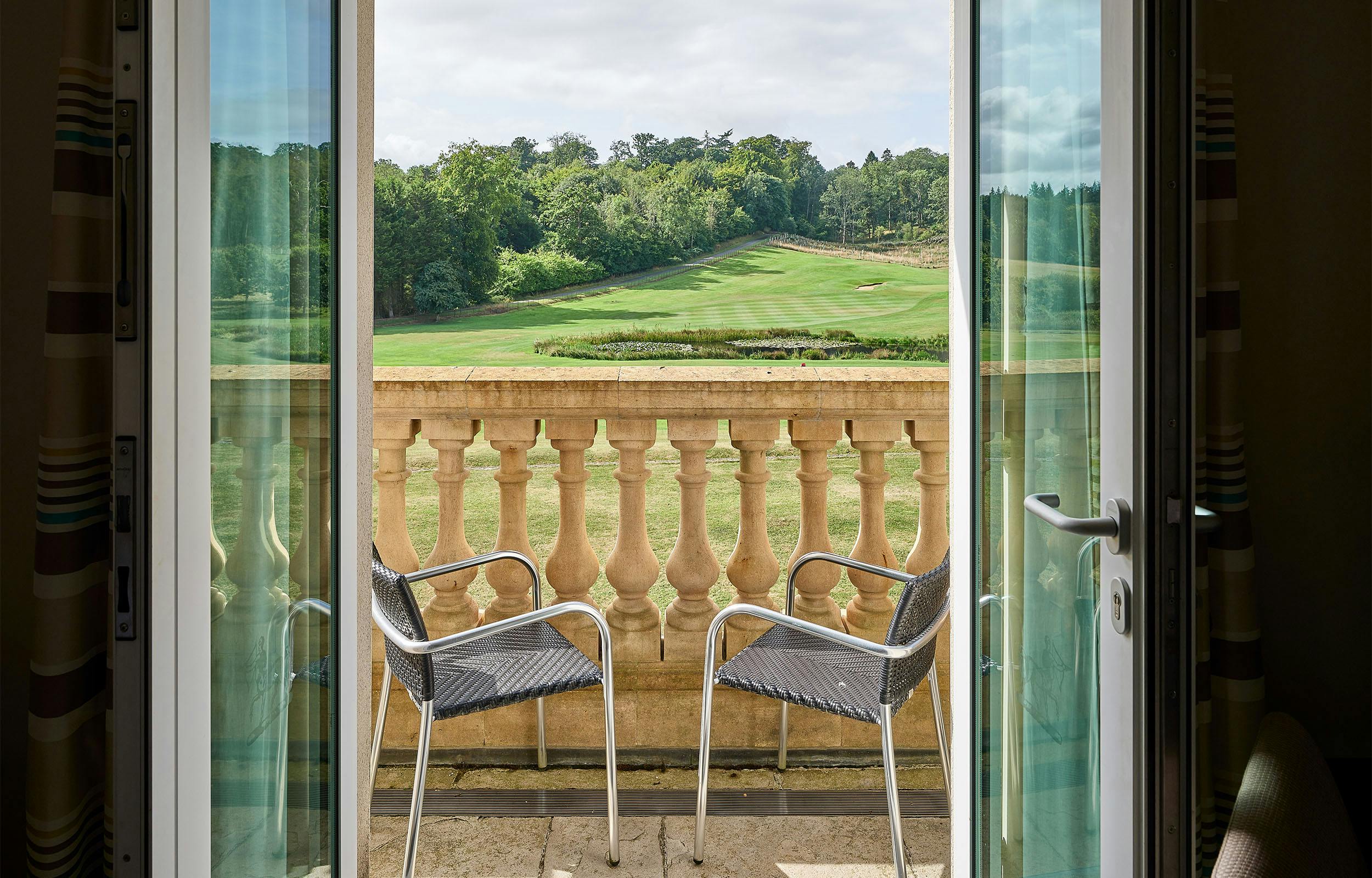 Bowood Hotel room overlooking the Wiltshire parkland